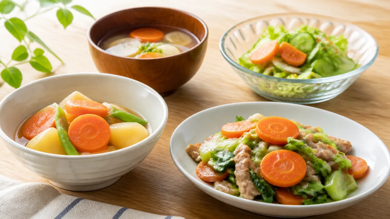 野菜の切り方の基本|輪切り・半月切り・いちょう切りの違いとコツ